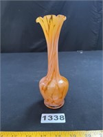 Art Glass Tangerine Vase