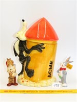 Wile E. Coyote cookie jar 1993 Warner Bros,