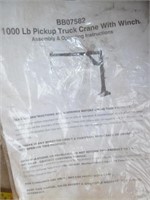 1000lb Steel Swivel Crane & Winch - Unused