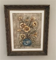 Framed floral 20x24
