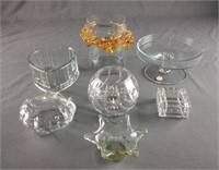 Crystal Clear Handcrafted Crystal Candle Holder