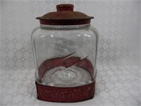 Antique Curtiss Candy Chicos Store Display Jar