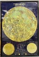 Large Framed Moon Poster