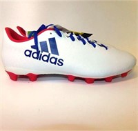 133 ADIDAS RED/WHITE/BLUE CLEATS - WOMEN'S SIZE 10