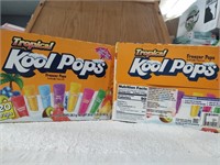 2 Boxes Tropical Kool Pops - 20 Pops Each -