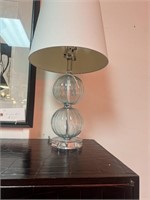 Glass Lucite Lamp