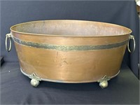 Vintage brass & copper beverage cooler