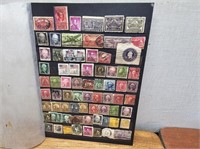 VINTAGE Double Sided STAMP Sheets