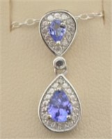 Tanzanite Diamond Necklace
