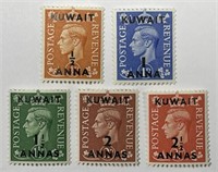 KUWAIT: Pre-1961 Royalty Office Overprint Lot