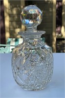 Large Vintage Cut Glass Scent Bottle