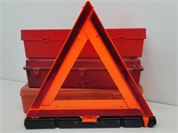 (3) Warning Safety Flare Triangle Road Kits