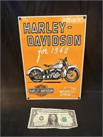 Porcelain Enamel Harley Davidson Ande Rooney Sign