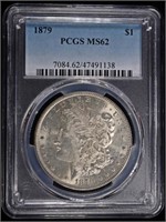 1879 MORGAN DOLLAR PCGS MS-62