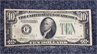 1934 A  $10 Bill Federal Reserve Note