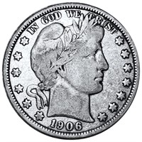 1906-D Barber Silver Half Dollar NICELY CIRCULATED