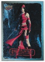 Elektra Marvel Dossier Foil Parallel card