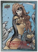 Jean Grey Marvel Dossier Foil Parallel card