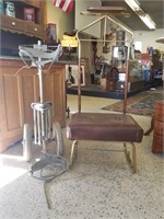 1960's Grooming Chair & Golf Caddy