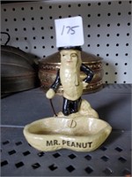 Cast Iron Mr. Peanut Ashtray