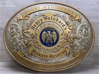 Henry Weinhards Beer Buckle Sign 27x34"