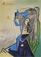 Pablo Picasso Mixed Media and Ink Drawing on Paper