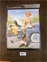 Pinup Girl Vintage mounted 8.5x11" for resale