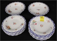 13pc 9" Plates & 2 Footed Plates