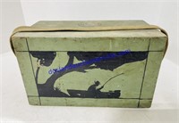 Vintage Painted Wooden Tackle Box