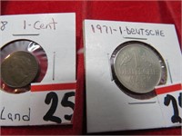 1901 2 k-bm/ NEDERLAND /1971 1Deutsche