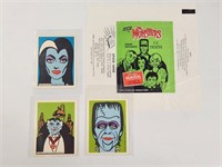LEAF THE MUNSTERS WAX WRAPPER & 3 STICKERS