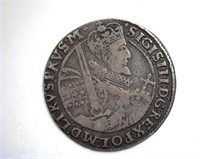 1587-1632AD AR Ort Bydgoszcz VF-XF Sigismund III