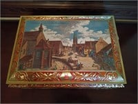 Tin Christmas holiday chest, made in Germany