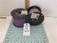 2 Rolls 12 Gauge Purple Wire