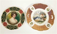 2 R.S. Prussia plates (unmarked)  including
