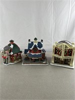 Saint Nicholas Square village collection. Set of