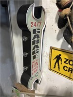 24/7 Garage Metal Sign