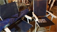 3 Outdoor Chairs & Metal Yard Table