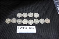 12-Part Silver Jefferson Nickels