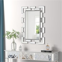 Decorative Wall Mirror Silver 23.615.8