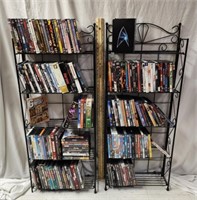 Wire Shelving & DVD's