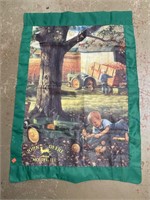 Vintage John Deere Banner/ Outdoor Flag 28x41 In