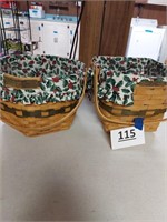 Lot of 2 Longaberger baskets