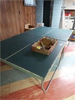 Ping pong table with accessories
