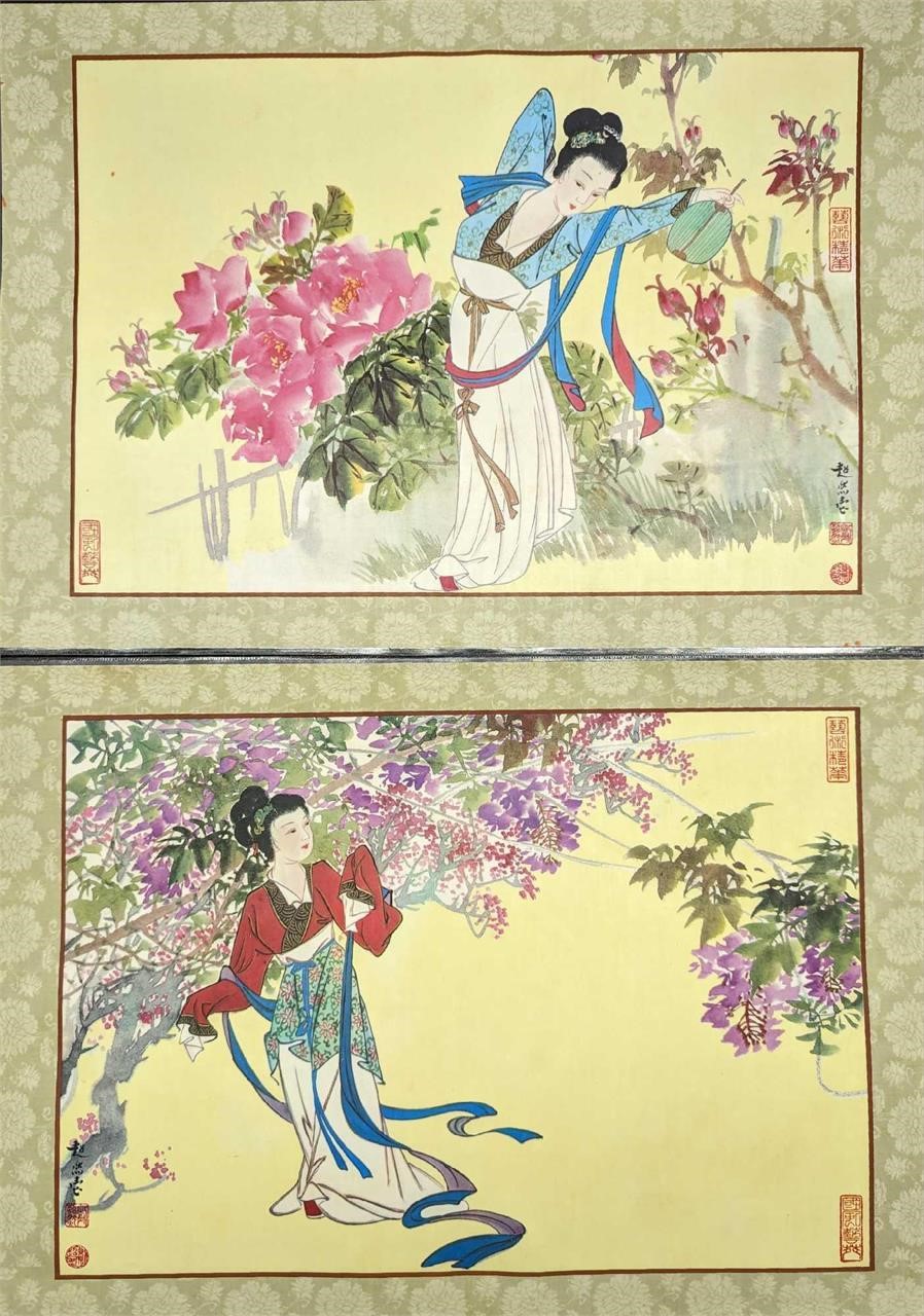 Geisha & Japanese Ducks & Hare Reversible Placemat