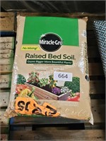 2- bags miracle gro raised garden bed soil