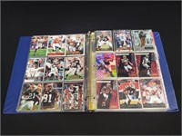 Binder of Browns and buccaneers football cards