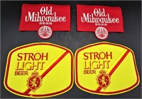 4 NOS Beer Advertising Patches