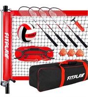 FITPLAY Outdoor Volleyball and Badminton Combo Set
