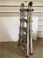 Multi use aluminum ladder. Extension. Step ladder